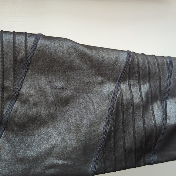 Athleta shimmer Elation moto tights L - Picture 2 of 6